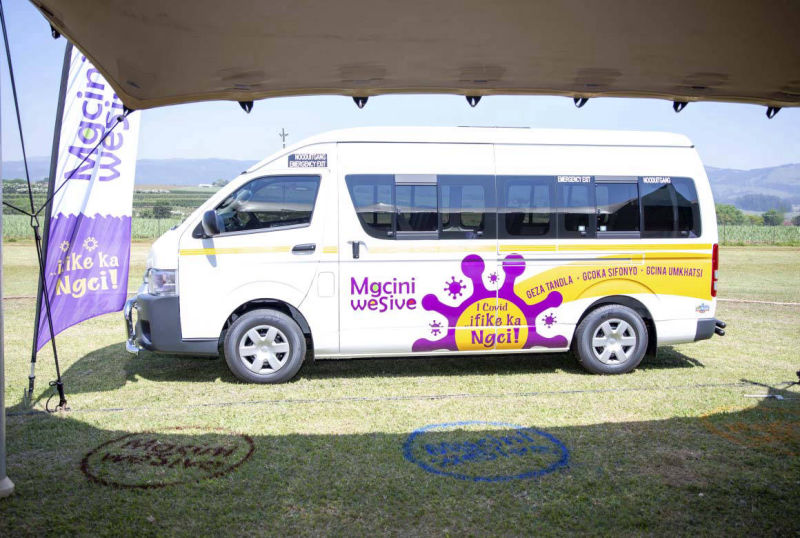 Public Transport Vehicle Branded With Mcgini weSive Messaging
